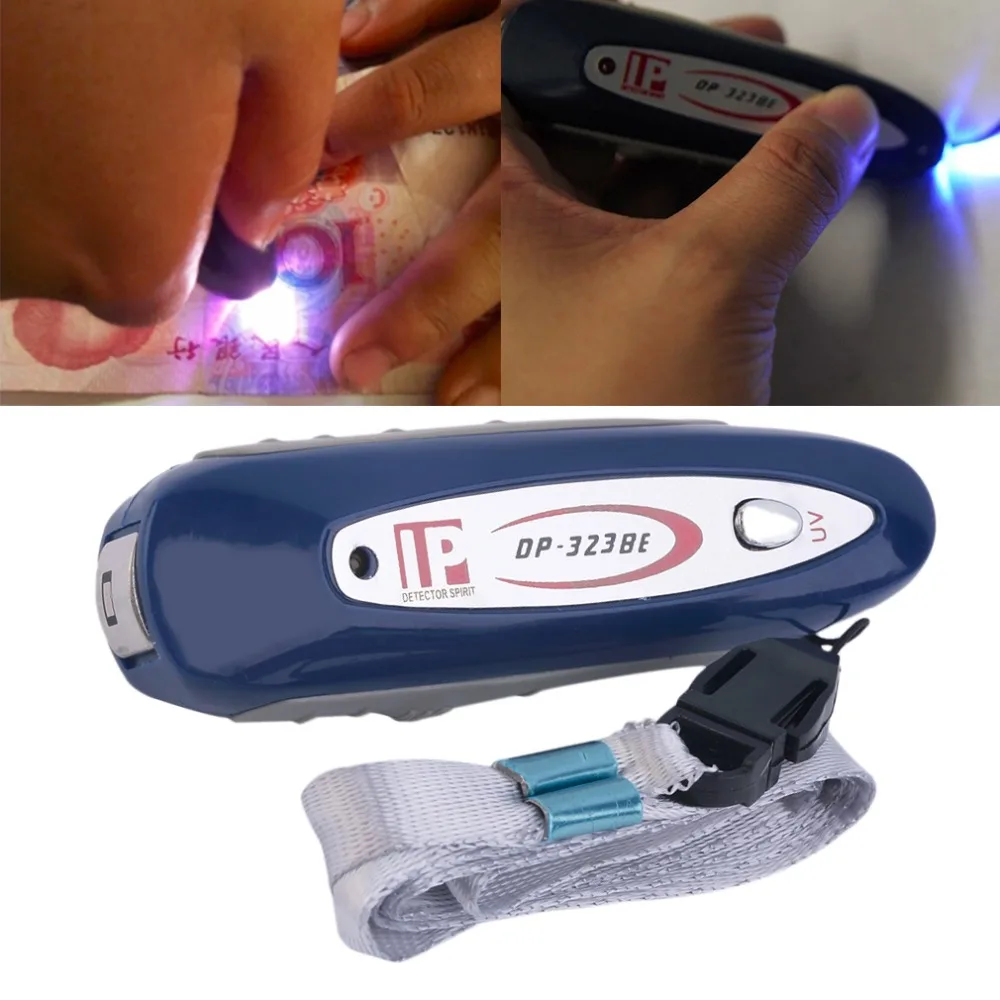 

In stock! Mini 2 in 1 UV Currency Money Note Detector Counterfeit Checker With Lanyard Newest