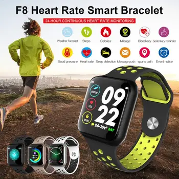 

1.3 Inch Touch Screen F8 Smart Bracelet Heart Rate Sleep Monitoring Fitness Calorie Consumption Children Anti-Lost Bracelet