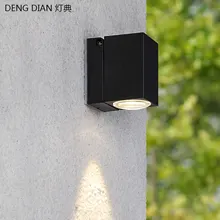 Epistar светодиодный настенный светильник для сада, наружный водонепроницаемый настенный светильник для балкона, коридора, наружного прохода, крыльца, светильник, алюминиевый, 3 Вт, светильник