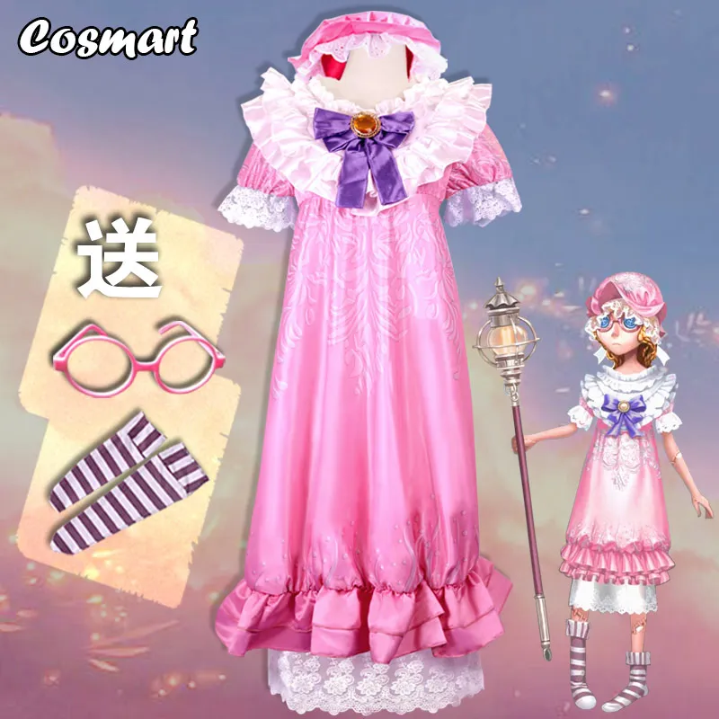 Game Identity V Helena Adams Pink Nightgown Cosplay Costume Halloween
