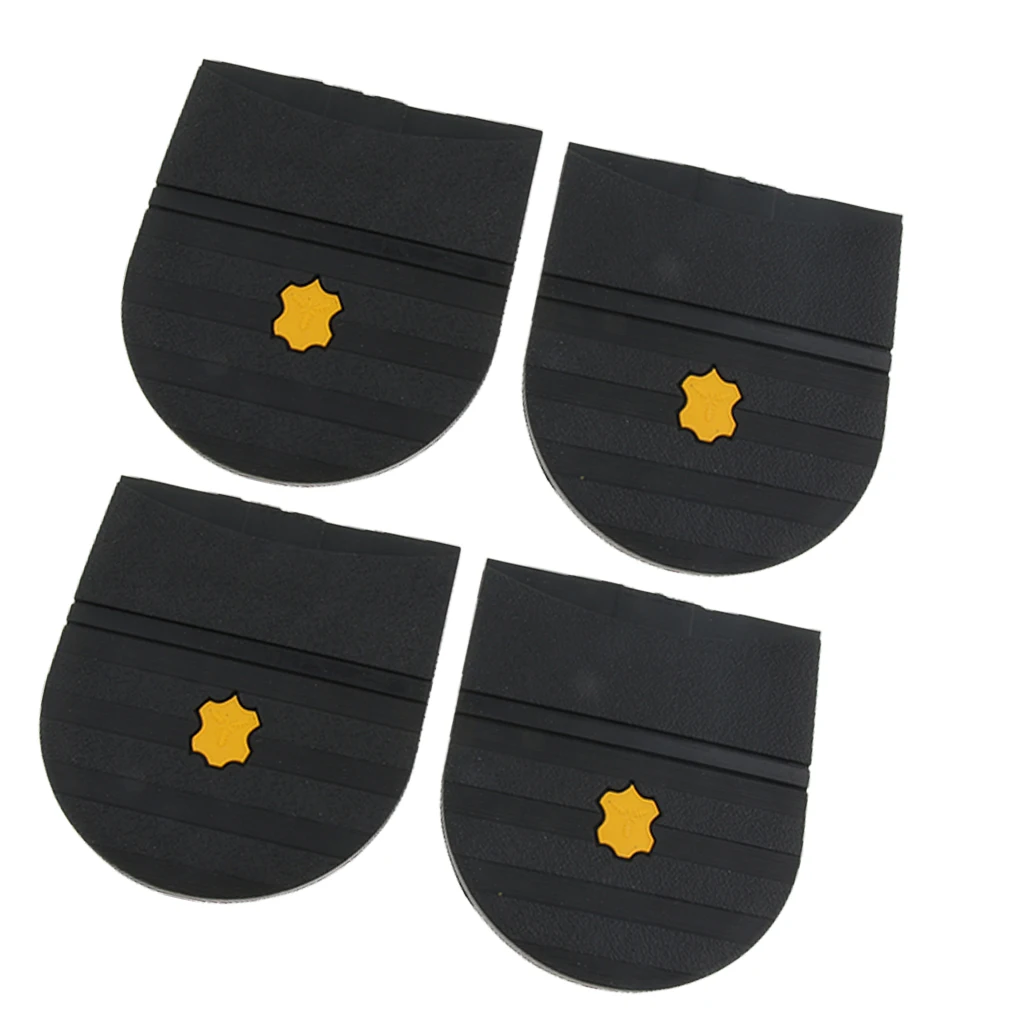 2 Pair New Grain Rubber Glue on Shoe Heels DIY Replacement Repair - 6mm