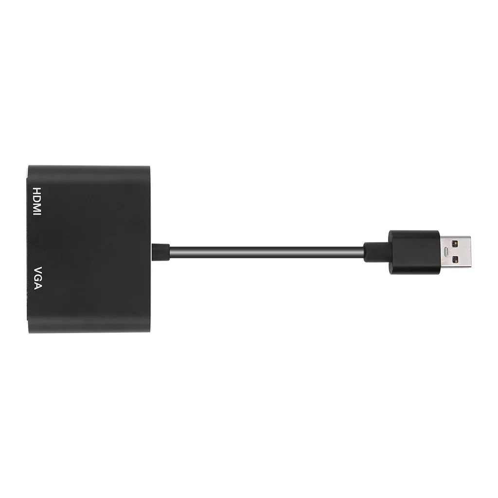 USB C к HDMI 4K VGA адаптер USB 3,0 видео конвертер адаптер с 2 типа C Адаптеры Адаптер для портативный для ПК ноутбук концентратор# E30