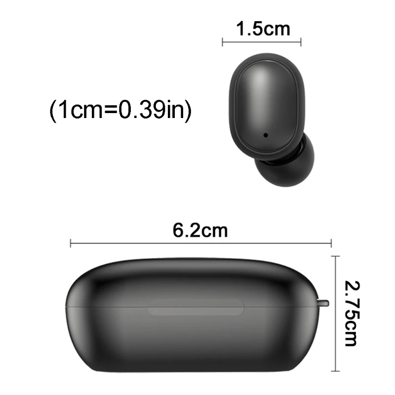 H6 Wireless Bluetooth 5 0 TWS Mini Earbuds Digital Display Handsfree Headset B95C