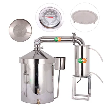 

78 L Liters 20 Gal Home Distiller Moonshine Still Wine Whisky Alcohol Oil Water Boiler Stainless Steel & Thumper Keg Brew Kit