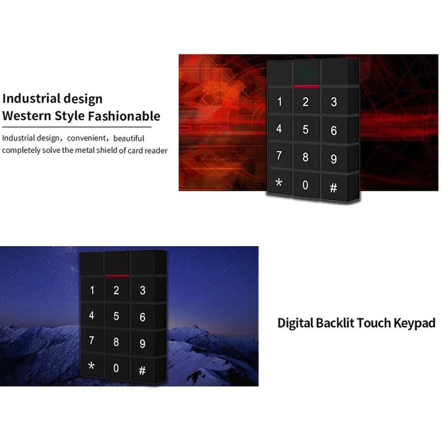 125KHz RFID Access Control Keypad EM Card Reader Password keypad For Door Access Control System Lock 4