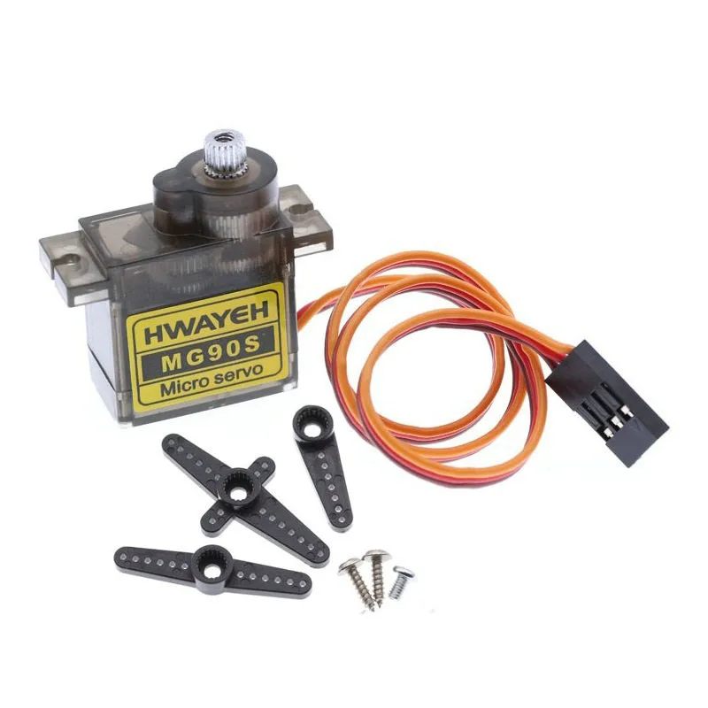 1pcs 90S micro metal gear 9g servo for RC plane helicopter boat car 4.8V 6V CN