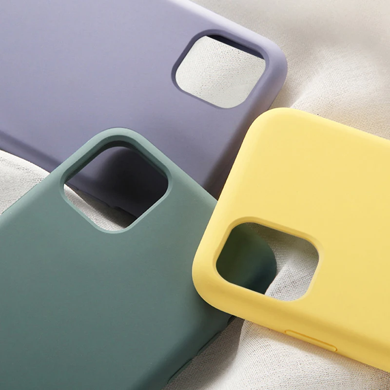 Vibrant Matte Liquid Silicone Soft Bumper Phone Case
