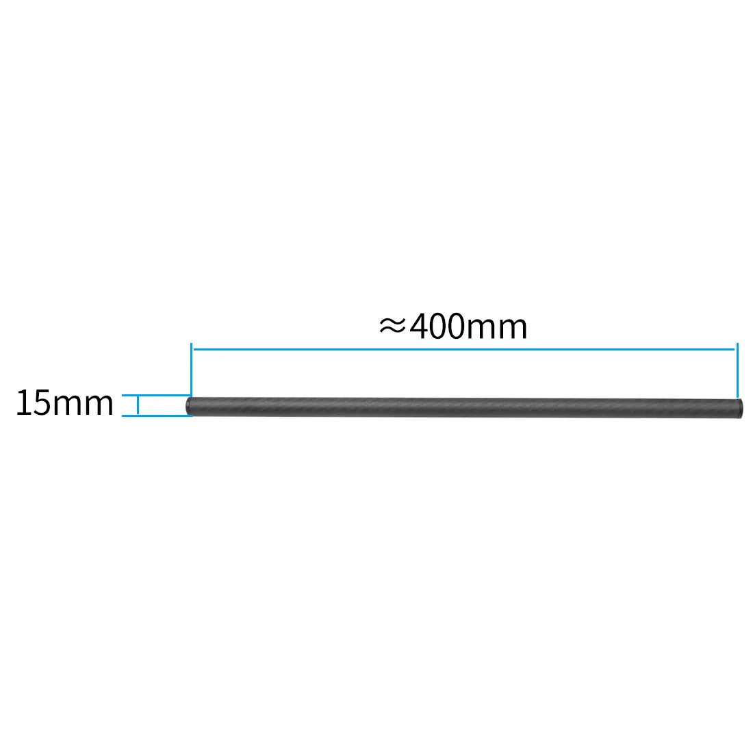 Description Picture 5 of item1x Dia 15mm Carbon Fiber Tube Rod D15 10cm 25cm 30cm 40cm for Follow Focus Rail System Camera Cage Grip Studio Photo Accessories