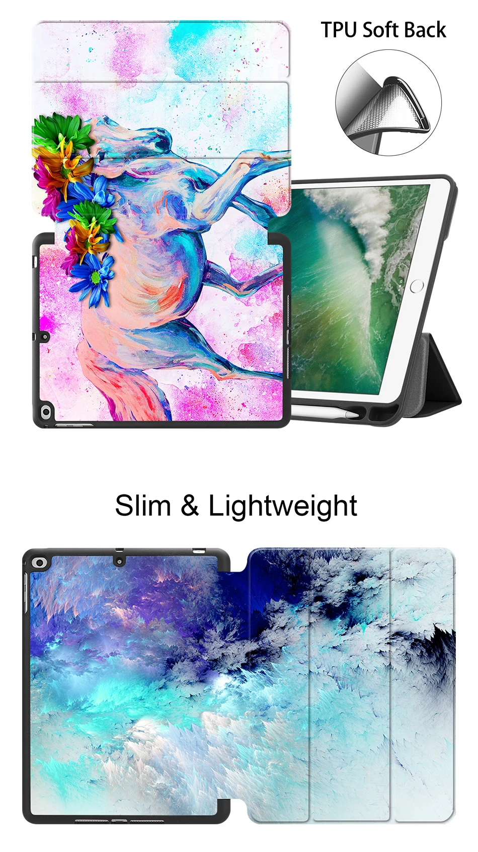 MTT для iPad Air 1 Air 2, чехол для планшета, мягкая задняя часть из искусственной кожи, откидная подставка, Чехол для iPad 9,7 дюймов с карандашом, чехол