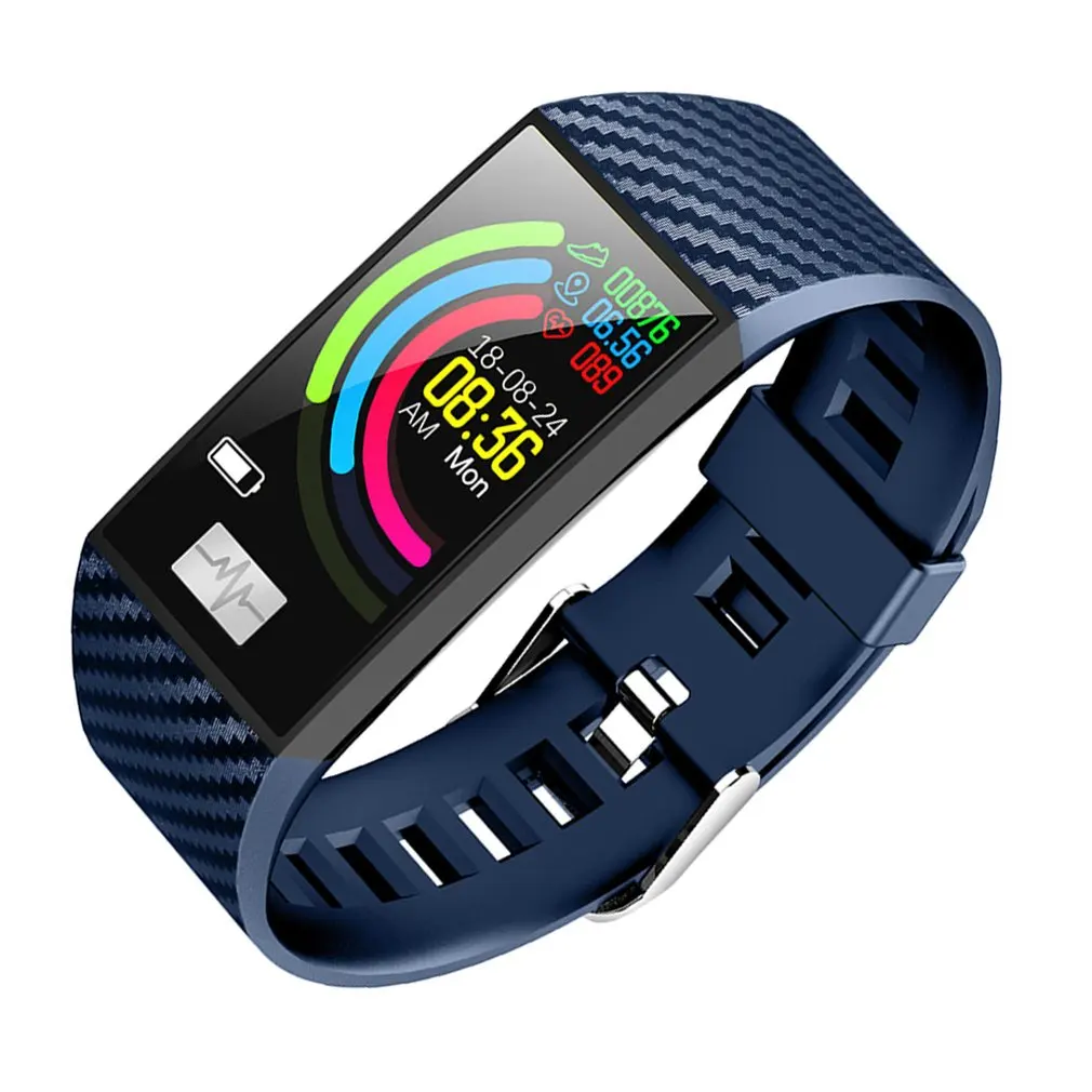 New DT58 Waterproof Smart Bracelet Fitness ECG Heart Rate Blood Pressure Monitor Fitness Tracker smart Watch Sports Wristband