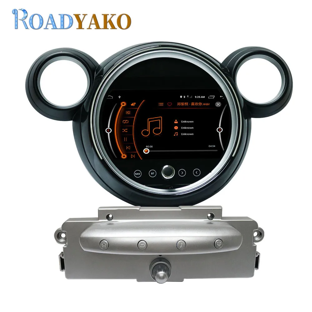 9 дюймов Android 9,0 автомобильный Радио 2G 32G dvd-плеер gps навигация четырехъядерный для Mini Cooper 2007- автомобильный Авторадио мультимедийный плеер