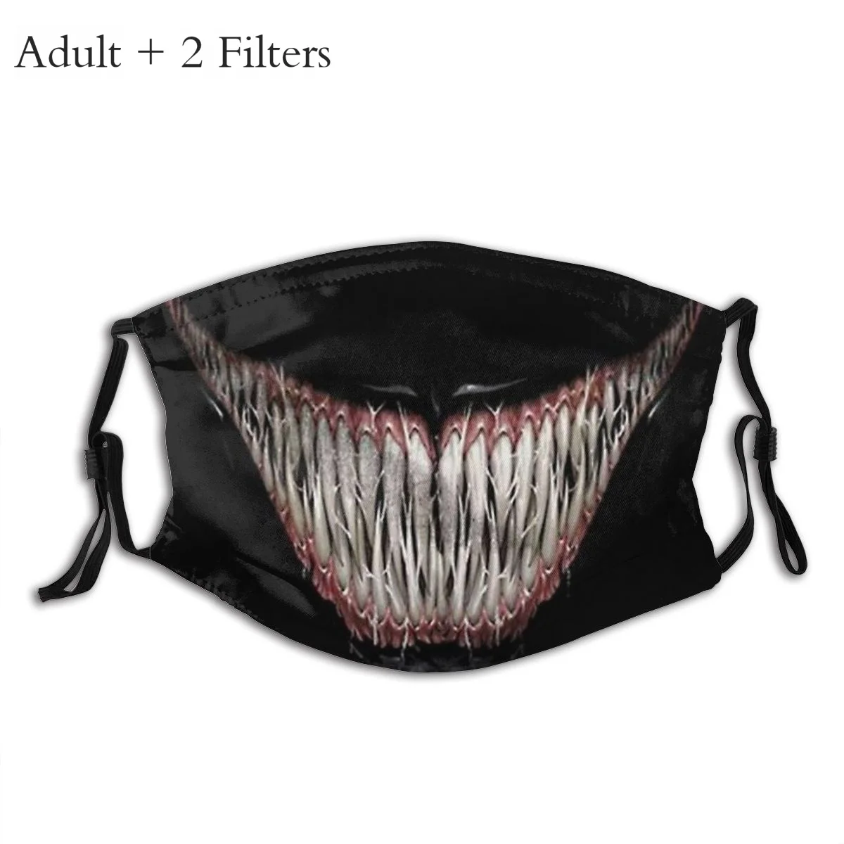 Smile Creative Washable Mouth Mask Venom Eddie Brock Sci-Fi Superhero Movie Reusable Face Masks With Filters Anti Haze | Аксессуары для