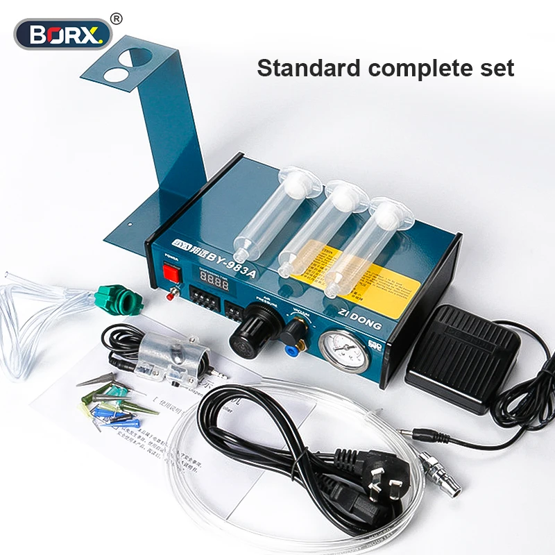 

982A High precision glue dispenser liuqid pastes and liquids glue dipping machine silicone glue pusher machine