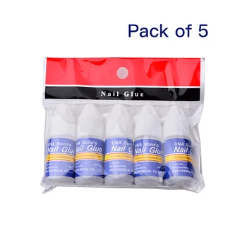 

5Pcs/Set Nail Glue Fast-dry Adhesive Acrylic French Art False Tips 3D Decoration Glue Nail Rhinestone Makeup Cosmetic Tools