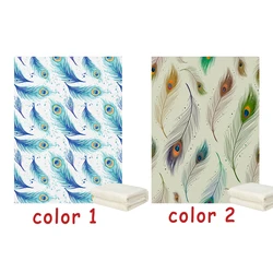 LVYZIHO – couverture Minky en plumes de paon, 30x40 / 48x60 / 60x80 pouces, pour bébés, tout petits, grands enfants, adolescents et adultes 