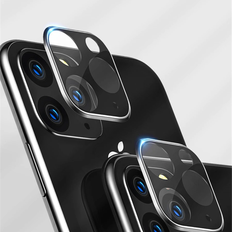 3D для IPhone 11 Pro 8 7 6 Plus X XS Max XR полное покрытие Задняя камера чехол + стекло объектива