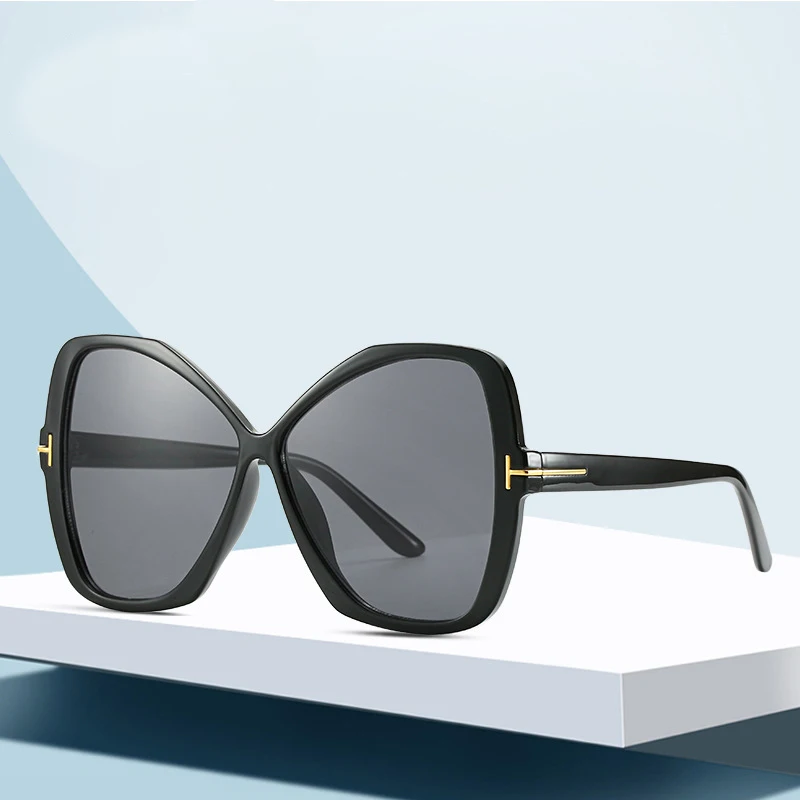 HBK классические женские крупные солнцезащитные очки мужские ретро брендовые дизайнерские градиентные солнцезащитные очки женские большие солнечные очки в оправе UV400