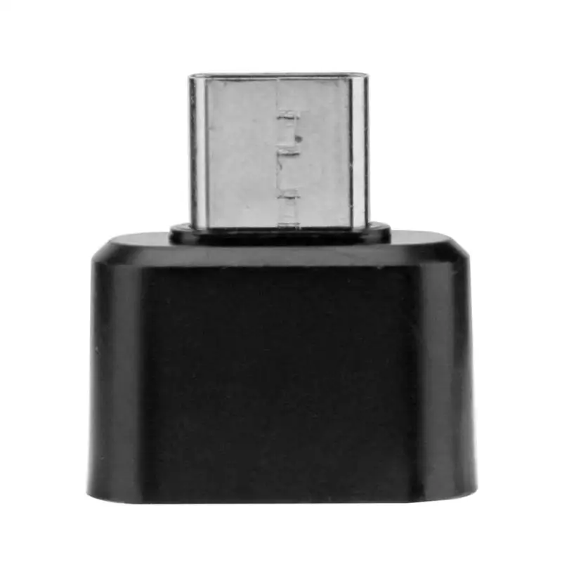 Тип-c OTG адаптер соединитель тип-c Мужской к USB Женский конвертер для huawei - Цвет: Черный