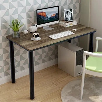 

1pcs Home Desktop Computer Desk Home Steel Wood Computer Desk PC Laptop Study Desk Office Desk Workstation computer desk 6*