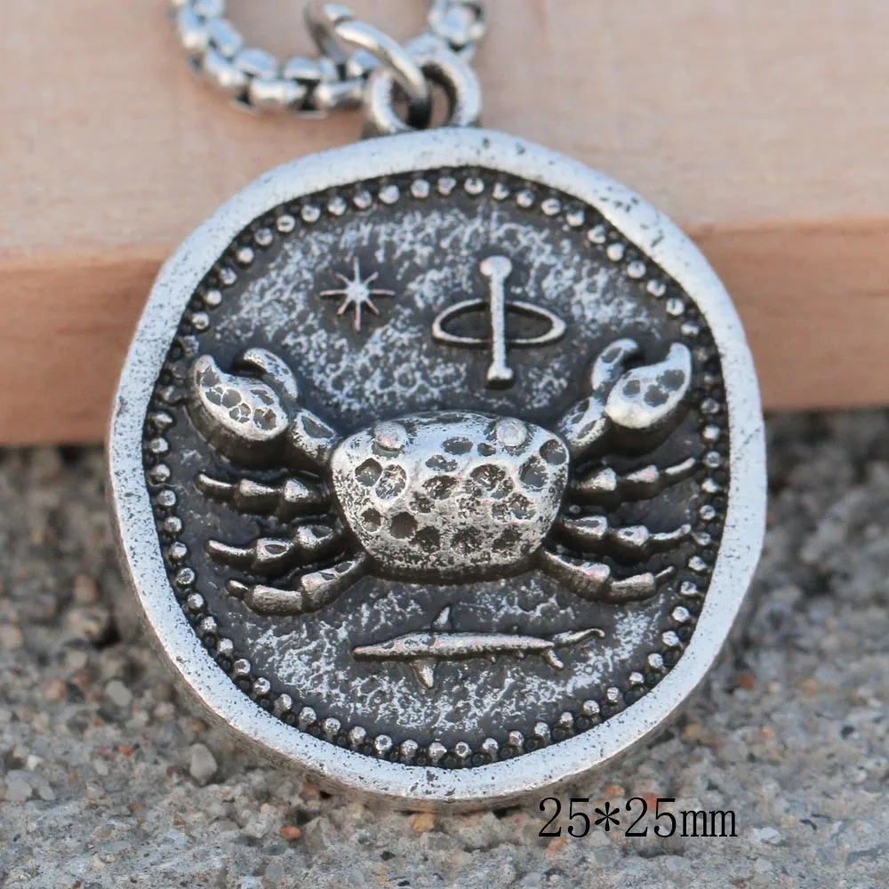 Vintage Crab Pendant Dream Of Sea Maryland Crabs 12 Constellation