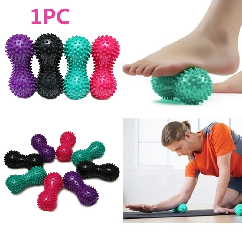 Foot Massage Roller Peanut Double Lacrosse Spiky Ball Myofascial Balls