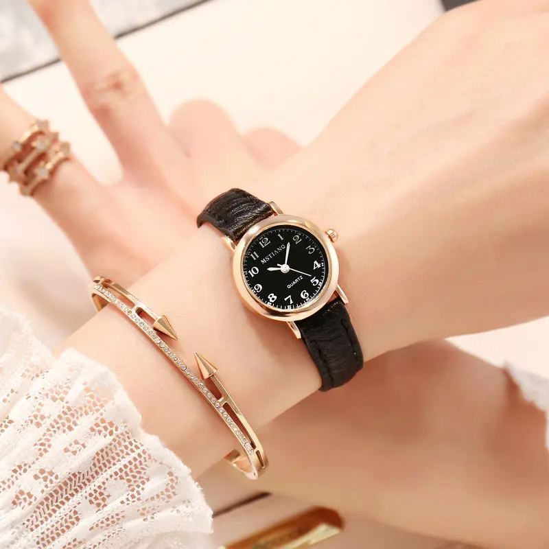 Leather Strap Small Female Watches Leather Strap Girls Small Watch