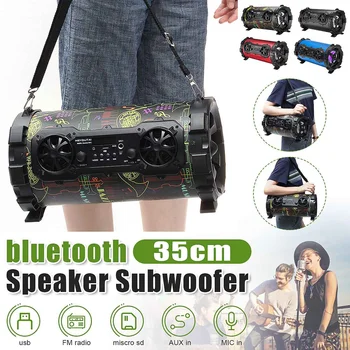

Portable Wireless Loudspeaker bluetooth Speaker Subwoofer Outdoor 3D Stereo Music Surround Player With Mic Suport FM AUX USB TF