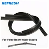 2 pcs REFRESH High Quality Long Life Wiper Refill Surface Natural rubber for Valeo Type Beam Wiper Blade car Auto Accessories ► Photo 1/4