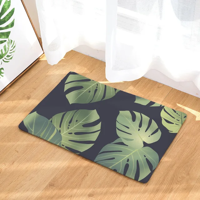 FUNBAKY 1 шт. тропический с листьями тропического леса нескользящий коврик для ванной комнаты ковер tapis de bain - Цвет: 11
