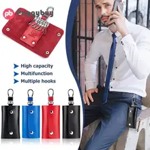 BULLCAPTAIN Новое поступление настоящий кожаный держатель для ключей ключницы многофункциональный ключ кошелек Автомобильная сумка-Футляр для ключей дропшиппинг