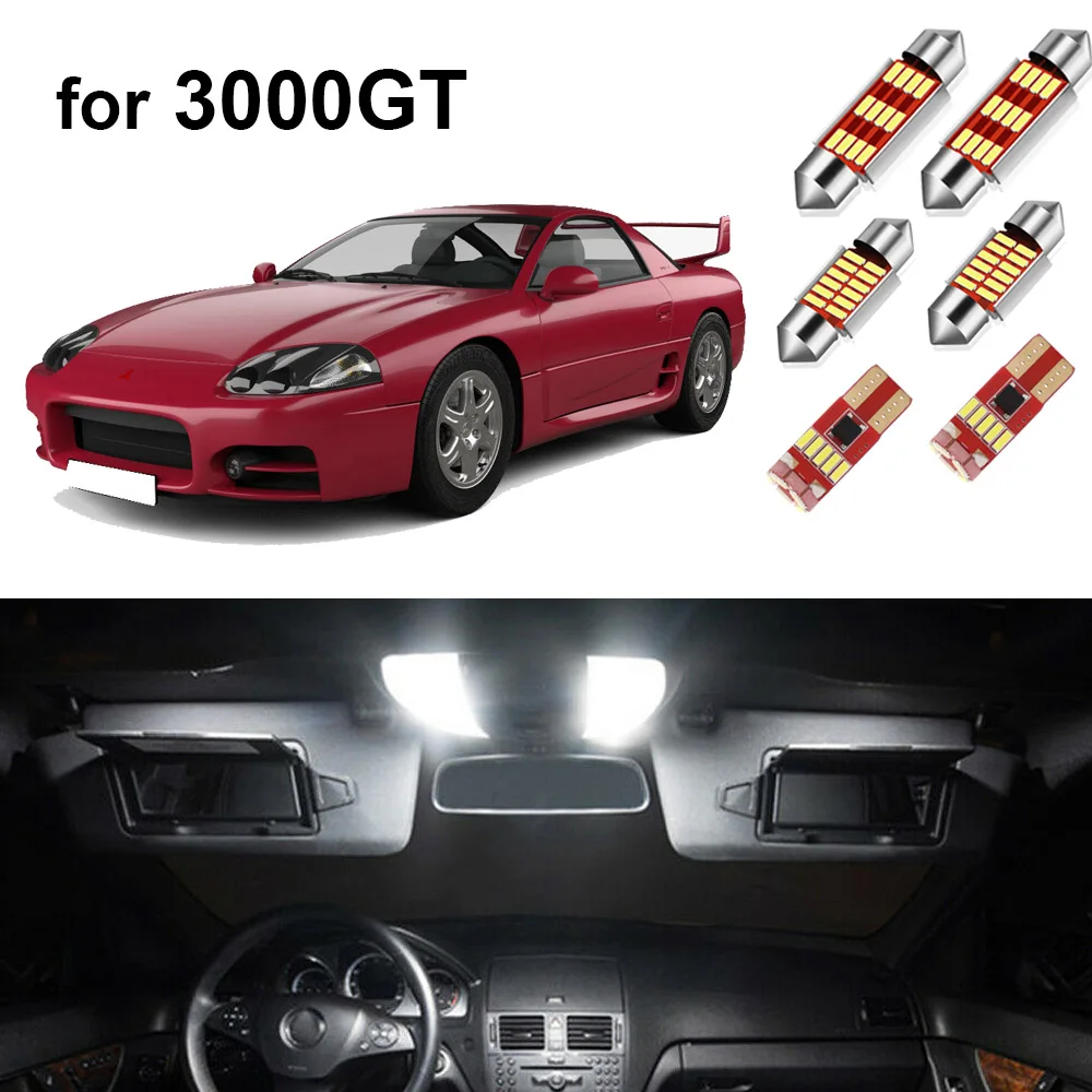 10pcs Canbus Car Led Interior Light Kit For Mitsubishi 3000GT 1991-1999 Indoor Ceiling Dome Reading Lamp | Автомобили и мотоциклы