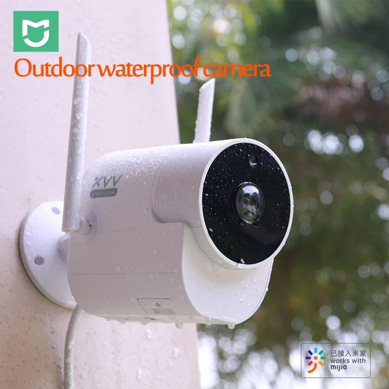 only camera Xiaomi Xiaovv наружная панорамная камера водонепроницаемая камера наблюдения 360 1080P wifi ночное видение высокой четкости с приложением Mijia - Цветной: only camera