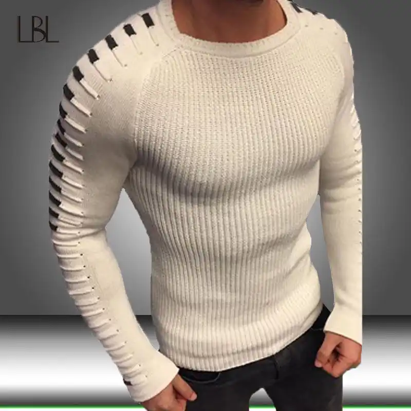 camisas de cuello redondo para hombre