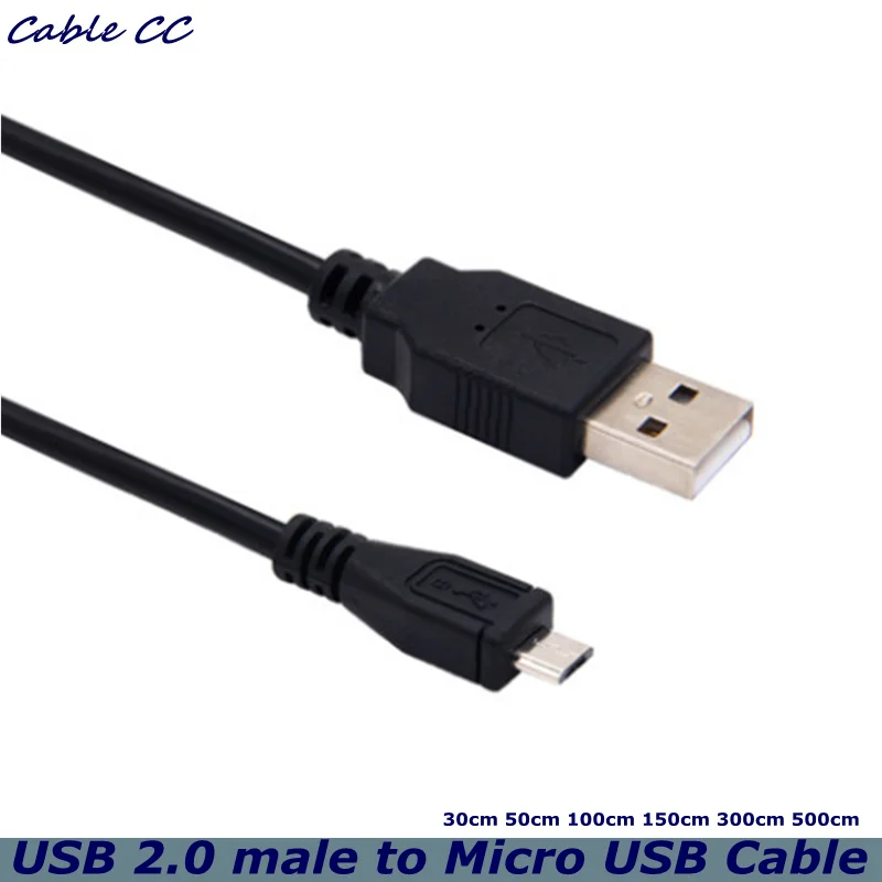 USB 2.0 Micro USB to USB Male Data Cable - 30cm, 50cm, 100cm, 150cm - Compatible with Tablet PC, Android Mobile, Game Console Description Image.This Product Can Be Found With The Tag Names Computer Cables Connecting, Computer Peripherals, PC Hardware Cables Adapters, Usb
