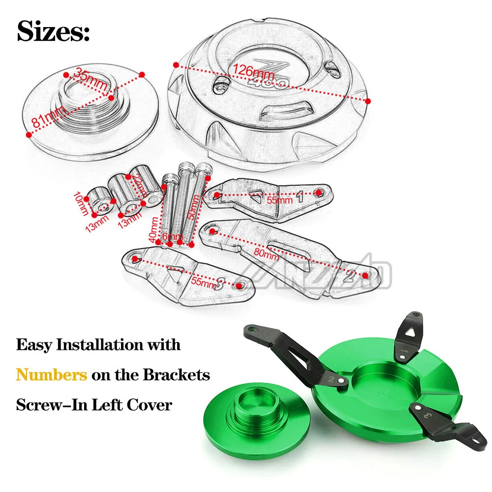 KAWASAKI Z400 Engine Cover (4)