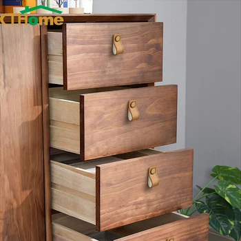 

Both sides/Genuine Leather Handle and Knobs Door Knobs Pull For Furniture Cabinet Chest Drawer Suitcase HandleFurniture Hardware