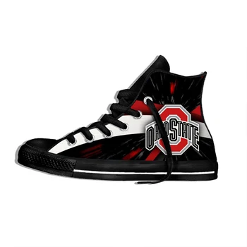 

Buckeyes Men's/women's Lightweight Casual Shoes Ohio State Sneakers University Breathable Shoes High Top Canvas Flat Shoes