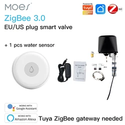 Tuya Zigbee Smart Water Valve WiFi Gas/water Valve Controller APP Control Work With Water Sensor Alexa Google Home Smart Life
