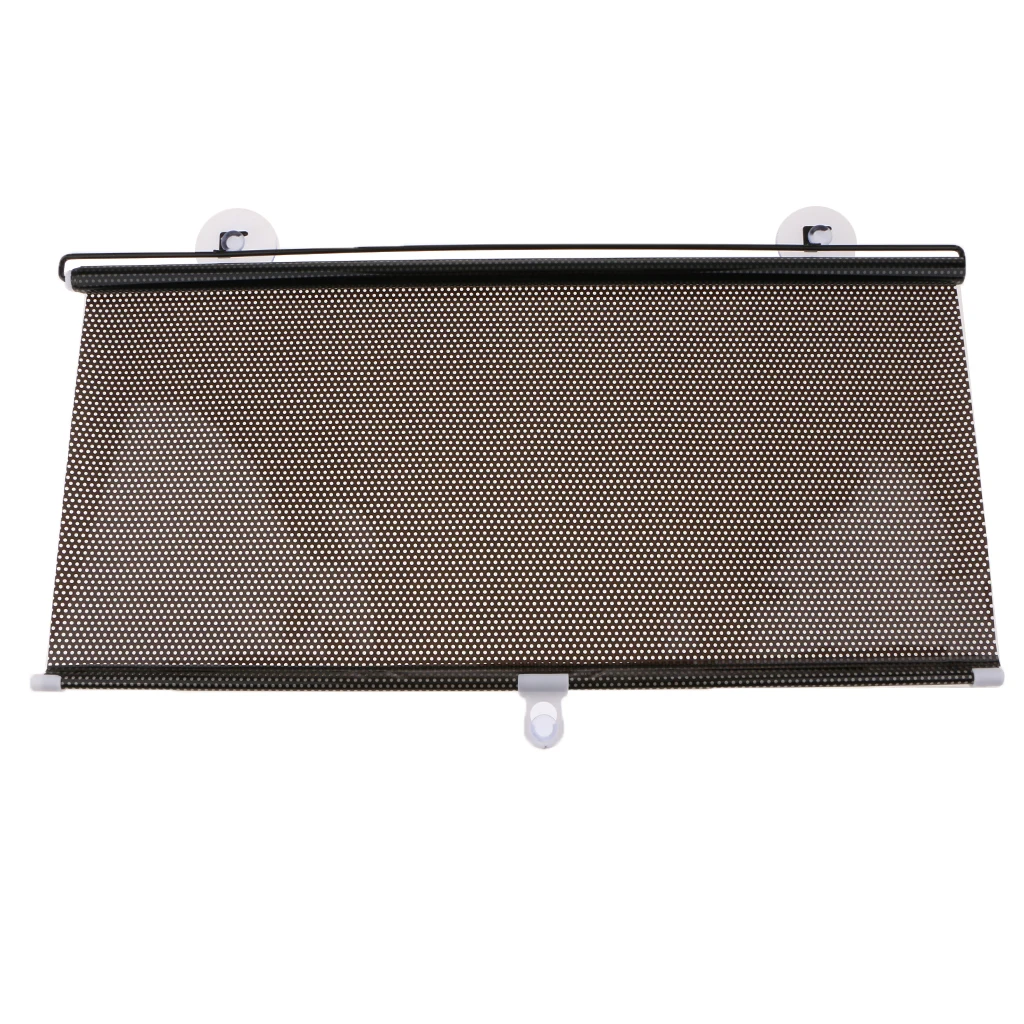 58cm CAR VAN SUN SHADE ROLLER BLIND WINDOW GLASS PRIVACY COVER CHILD SAFETY BLACK