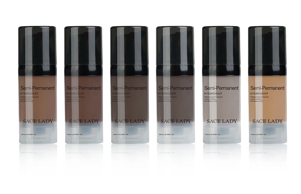 SACE LADY Eye Brow краситель, краска водонепроницаемый гель макияж Расческа для укладки помадой набор черный трафарет для бровей усилитель карандаш набор восковое косметическое средство
