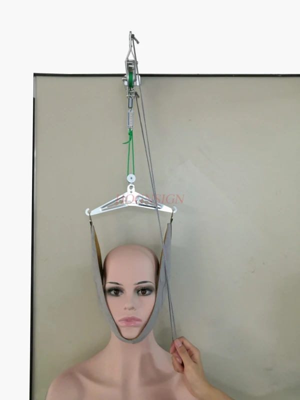 Door cervical traction Cervical Traction Belt Sling Tractor Stretch Chair Thickening Hood Neck Care Tool Home neck traction
