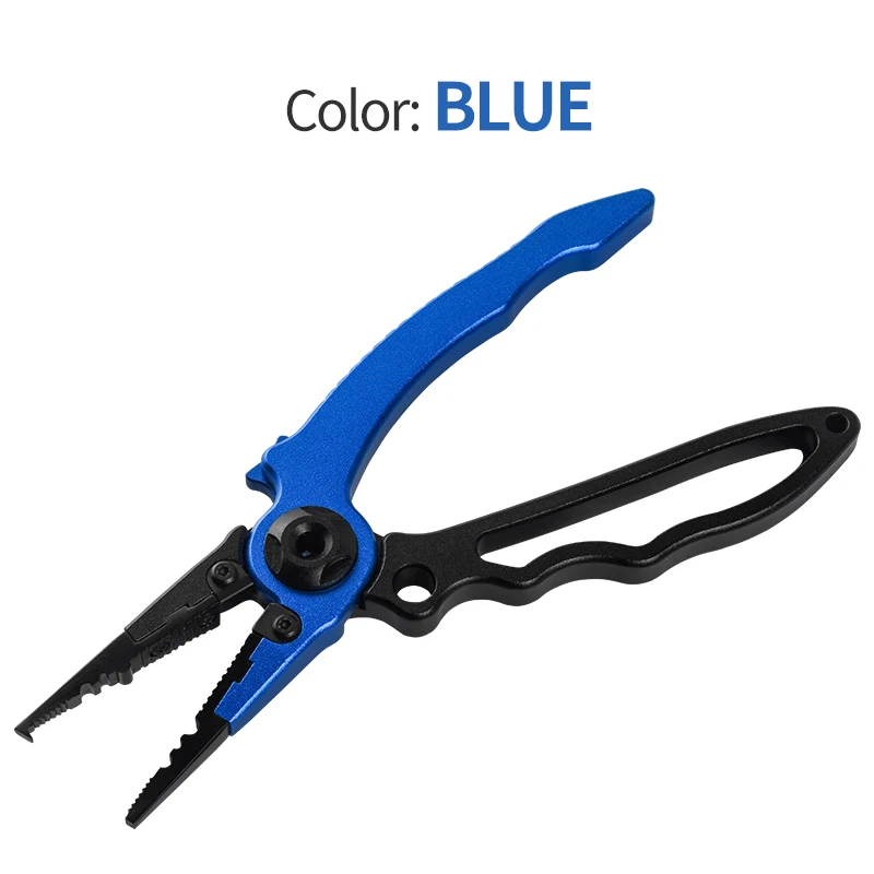 Fishing Pliers Fishing Pliers Saltwater Braid Cutters, Aluminum Alloy  Scissors Hook, Gifts for Fish Line Cutting Boat Fly Ice Fishing Accessories  Fishing Gear, Accessories (Color : Blue Silver) : : Sports 