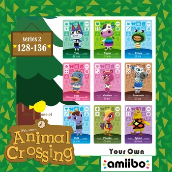 

128-136 Set 2 Nintend Amibo Amiibo Animal Crossing Switch Stickers Card Nintendo Amiibo Nfc Animal Crossing Nfc Ntag215 Series 2
