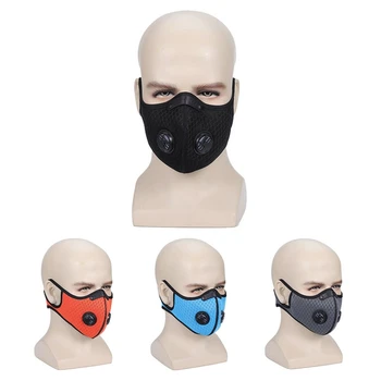 

Dustproof Sport Face Mask PM 2.5 Anti-Pollution Anti Dust Bike Mouth Mask With Activated Carbon Running Outdoor Cycling Mask