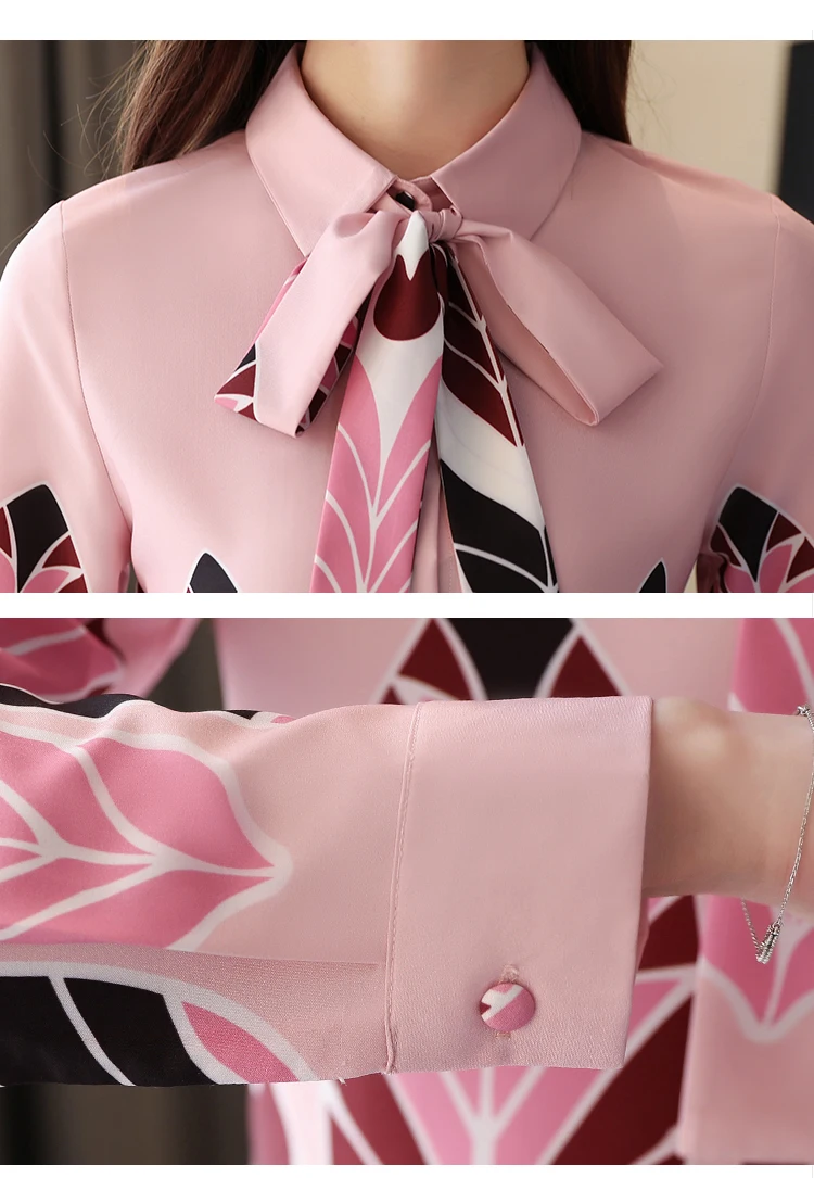 Pink floral silky ladies luxy vintage boho blouse