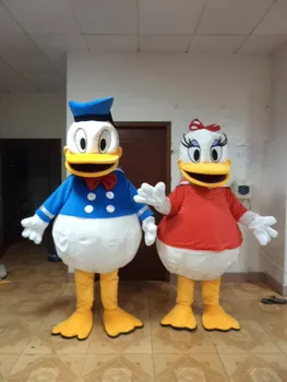 

New Version the special duck couple Mascot Costume Adult Birthday Party Fancy Dress Halloween Cosplay Outfits Clothing Xmas
