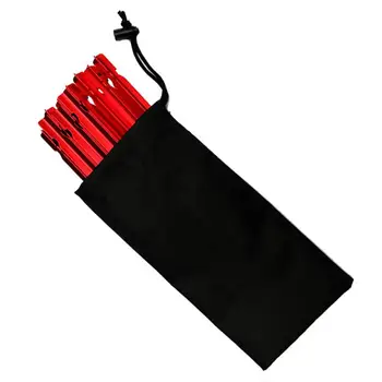 

Wind Rope Cover Pegs Hammer Case Camping Supplies Tent Accessories Outdoor Tool Black Cloth Tent Nail Bag Storage Pouch Durable