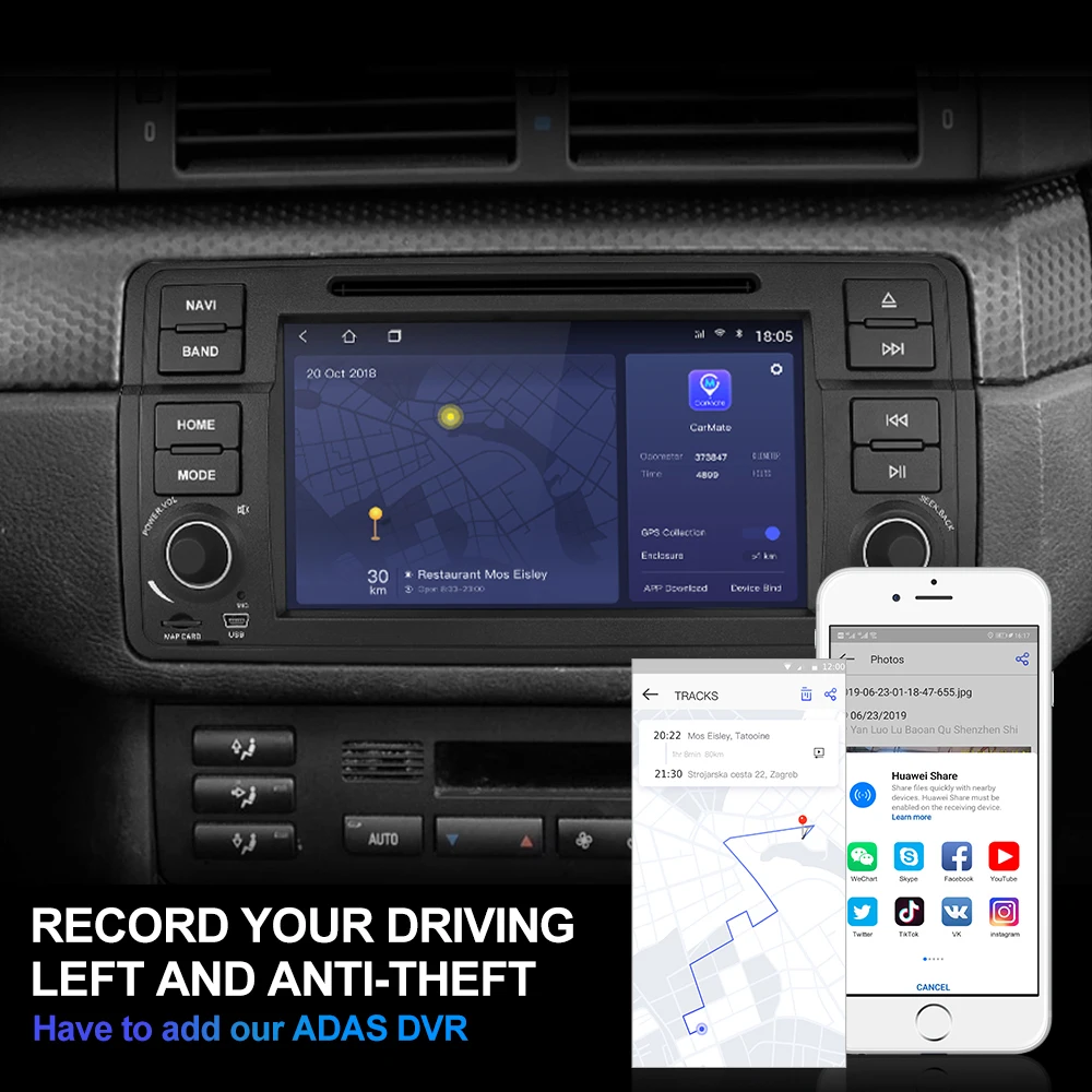 Cheap Isudar H53 4G Android 1 Din Auto Radio For BMW/E46/M3/Rover/3 Series Car Multimedia DVD GPS 8 Core RAM 4G ROM 64G DVR Camera FM 5