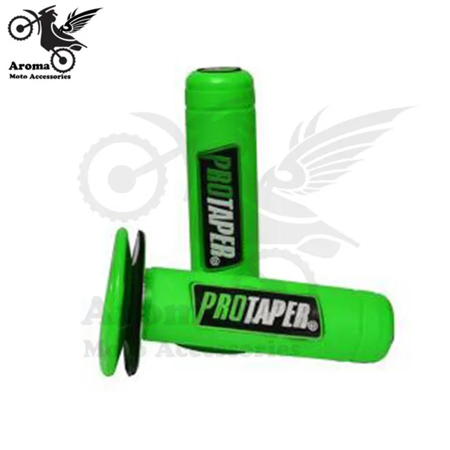 colorful transparent 24MM 22MM motorbike handle bar part racing professional accessories motorcycle handlebar for protaper husqvarna yamaha KTM motocross hand grips dirtbike grip pitbike ATV Off-road moto grip pit bike all green