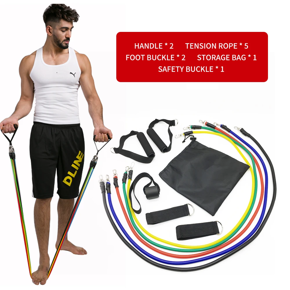 

Training Gyms Door Anchor Ankle Straps With Bag Resistance Bands Workout Yoga Exercise Fitness Band Rubber Loop Tube Bands